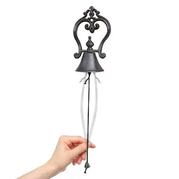 Liatinový Zvon | Vintage zvonkohry Rustikálny Strakatý Bell s Jasný Zvuk | Vonkajšie Dekorácie na Nádvorí Obývacia Izba